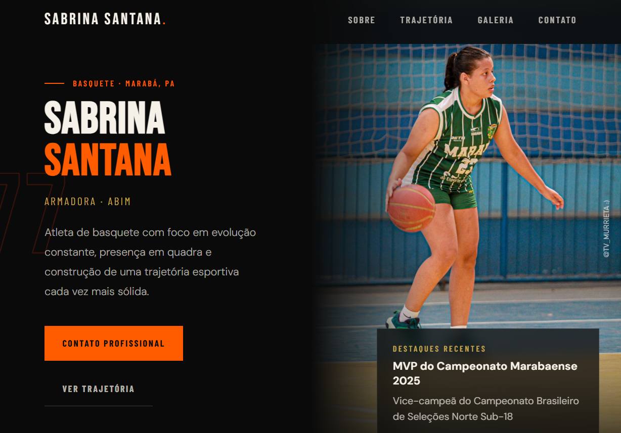 Preview da página da Atleta