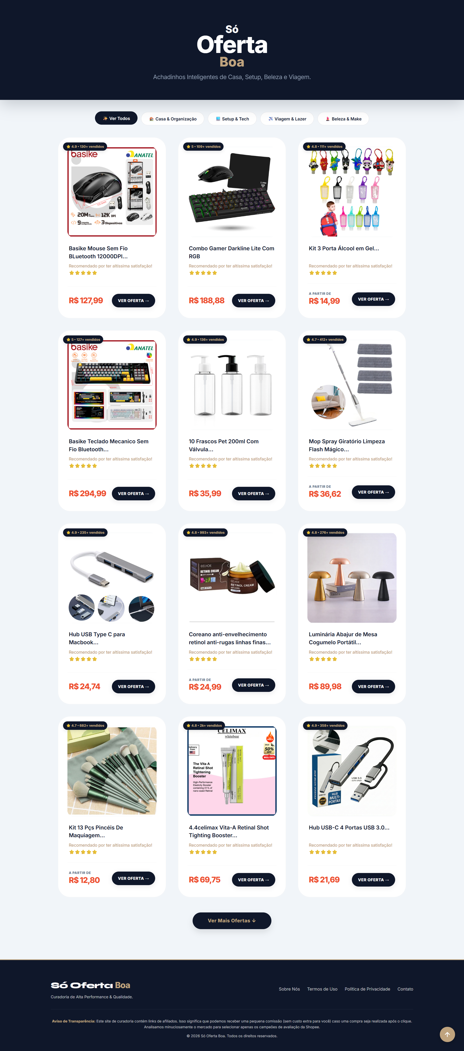 Preview da Vitrine Digital